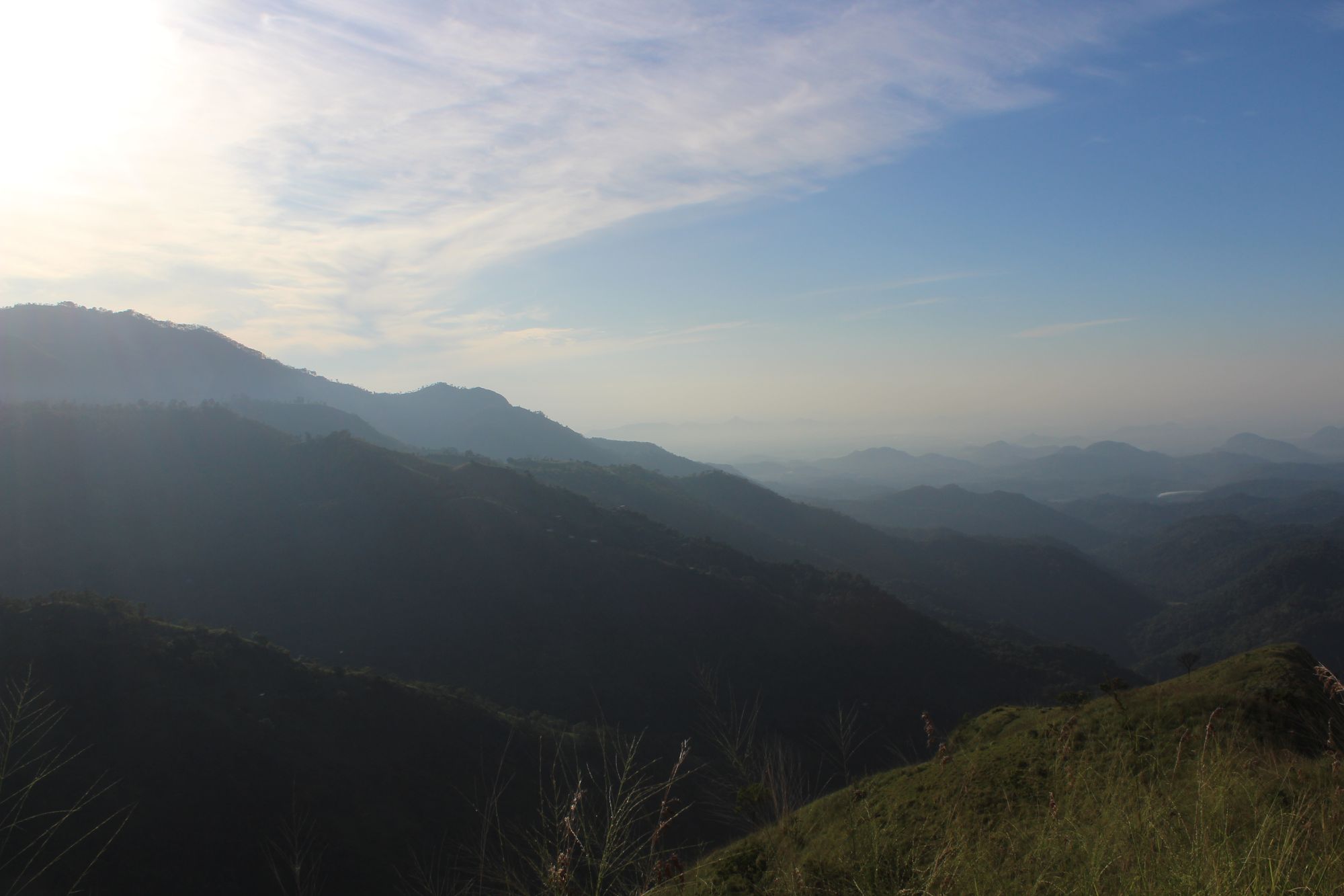 The central highlands as seen from Little Adam's Peak in Ella, Sri Lanka