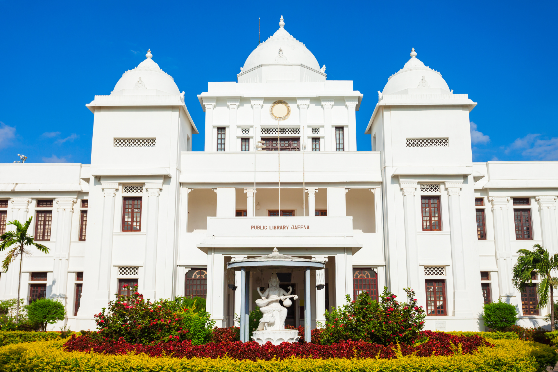 The Jaffna public library in Sri Lanka.