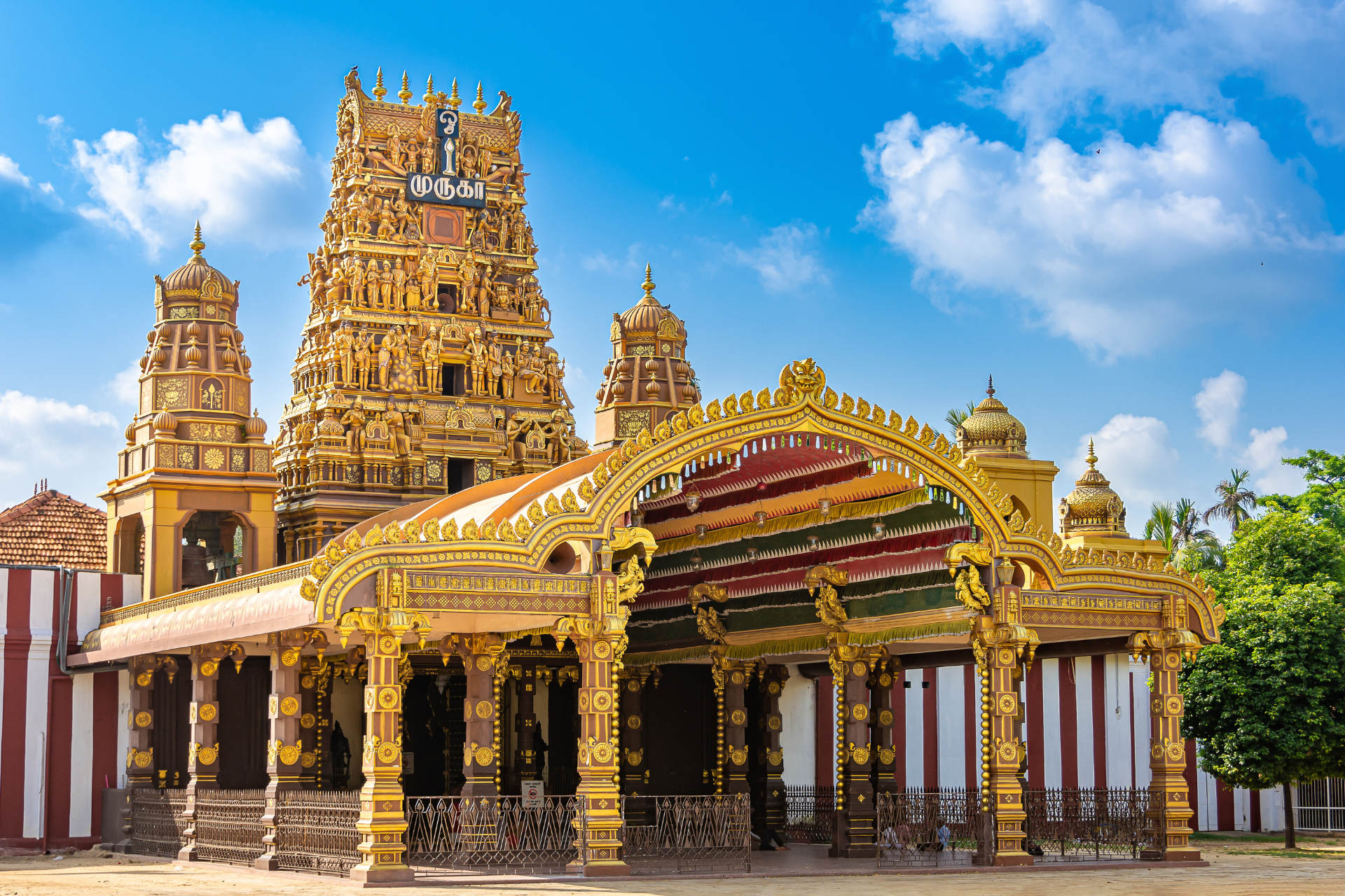 The Nallur Kandaswamy temple in Jaffna, Sri Lanka