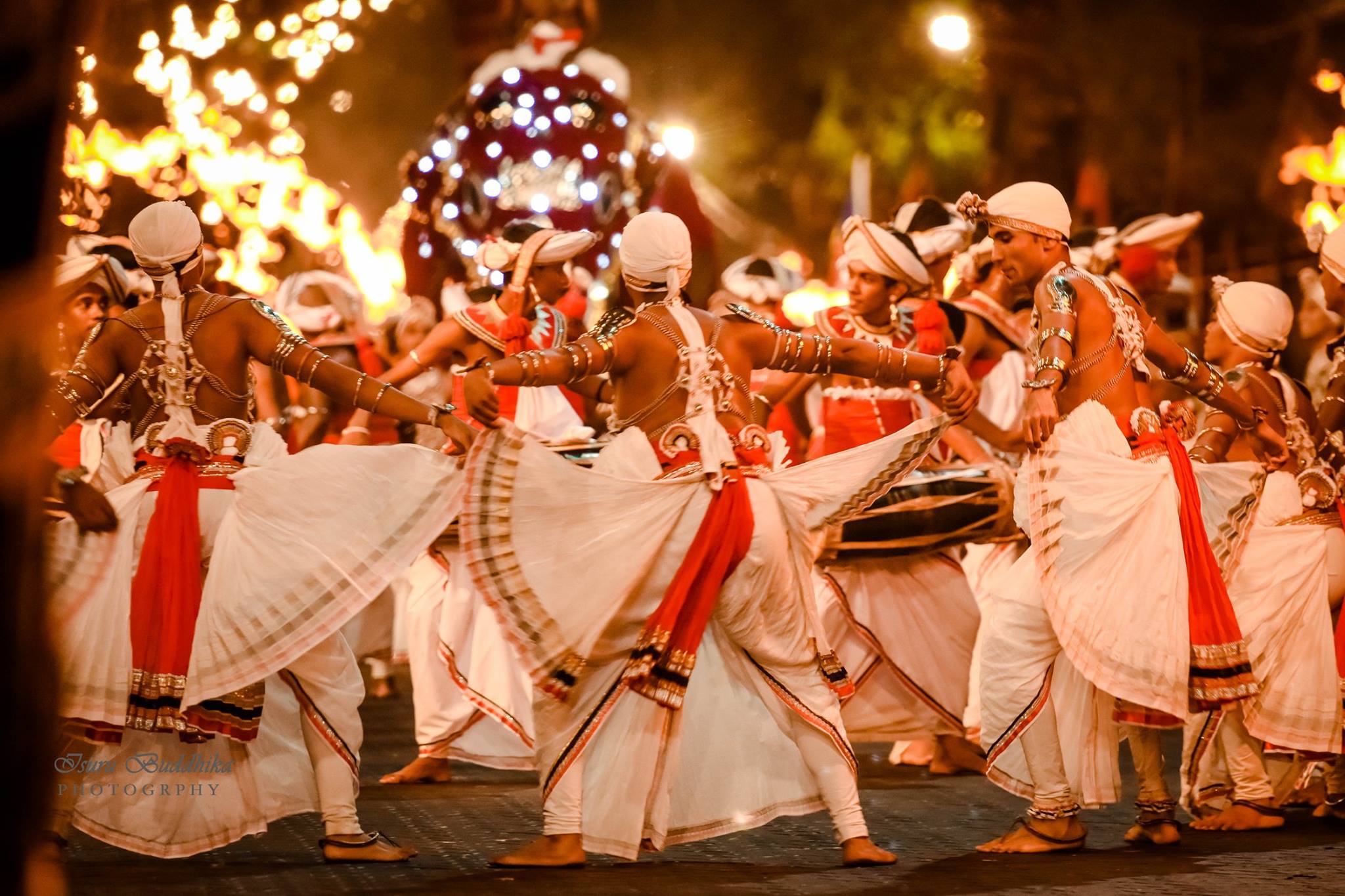 Dancers at the Esala Perahera in Kandy Sri Lanka