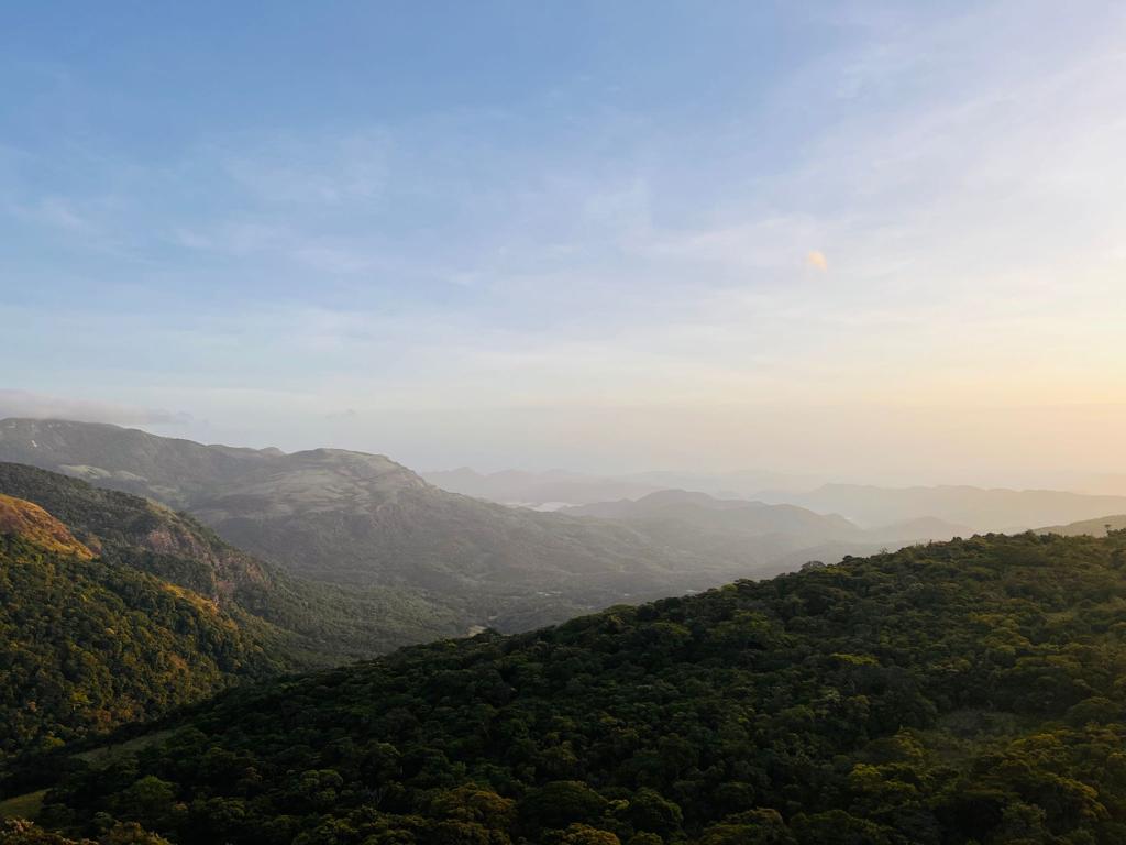 Mountains covered in mist in Riverston, Sri Lanka