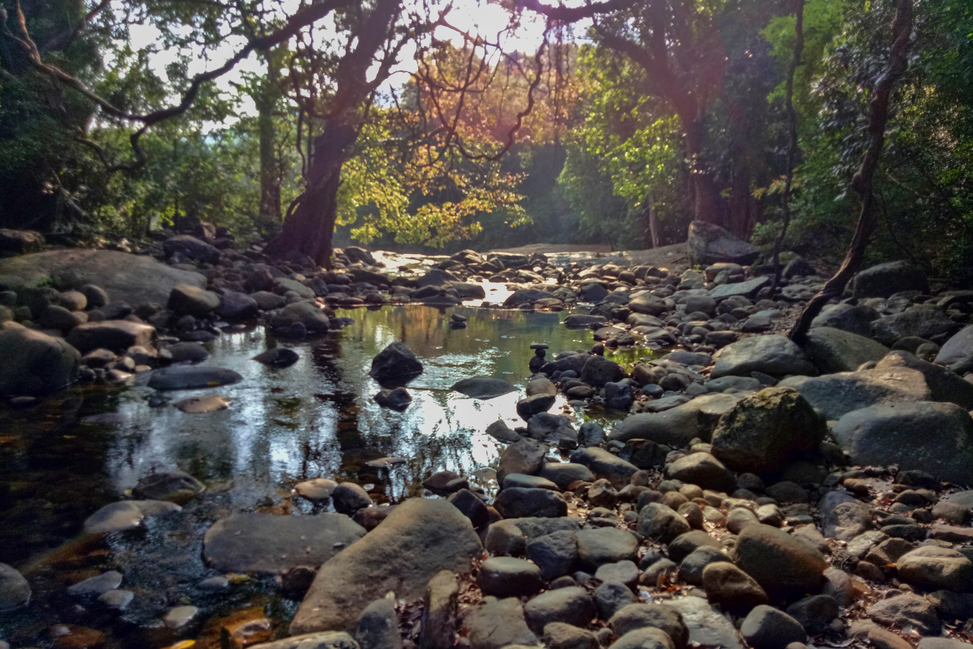 Heen Ganga stream in Meemure, Sri Lanka