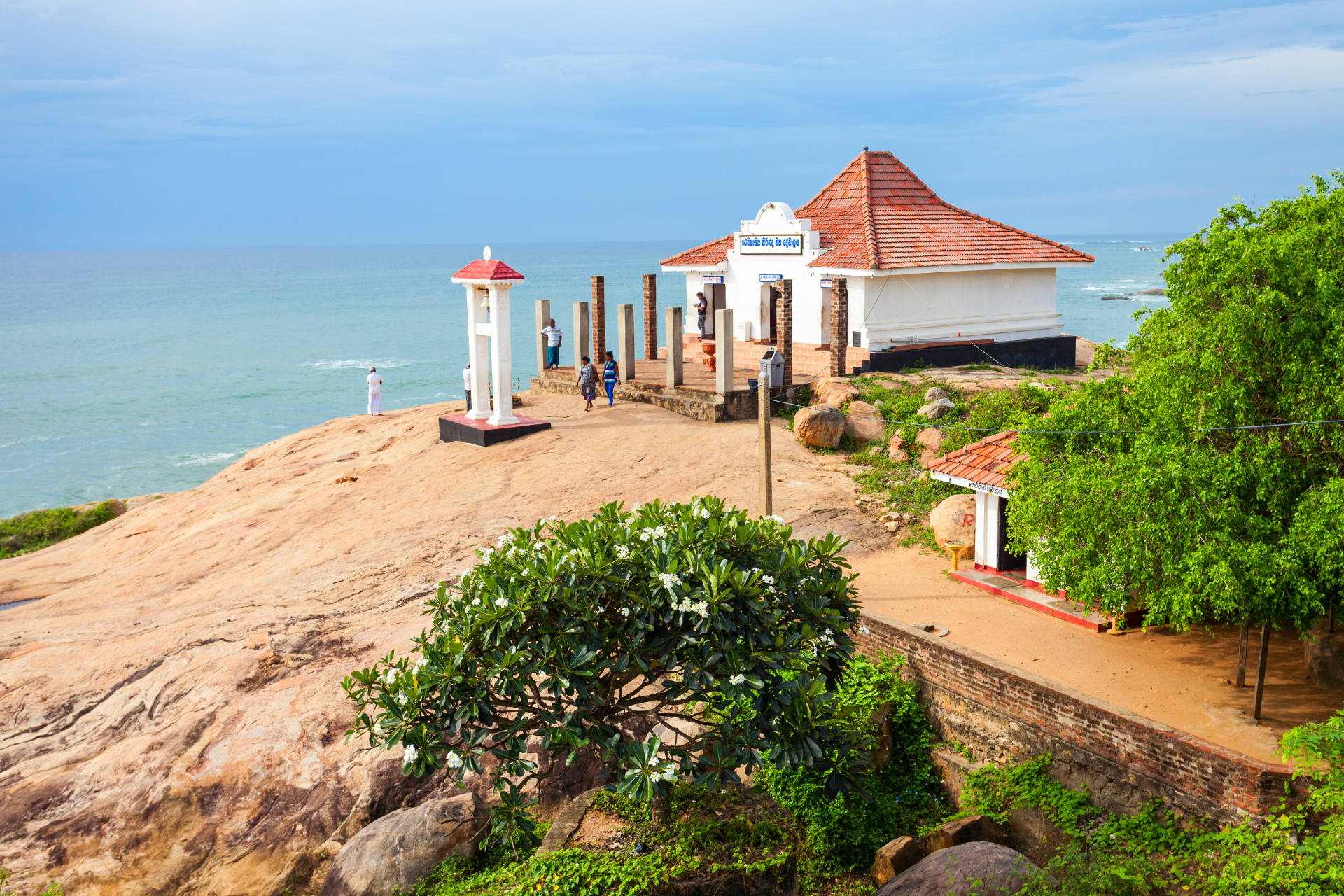 Kirinda Viharaya, a temple over looking Kirinda Beach in Sri Lanka